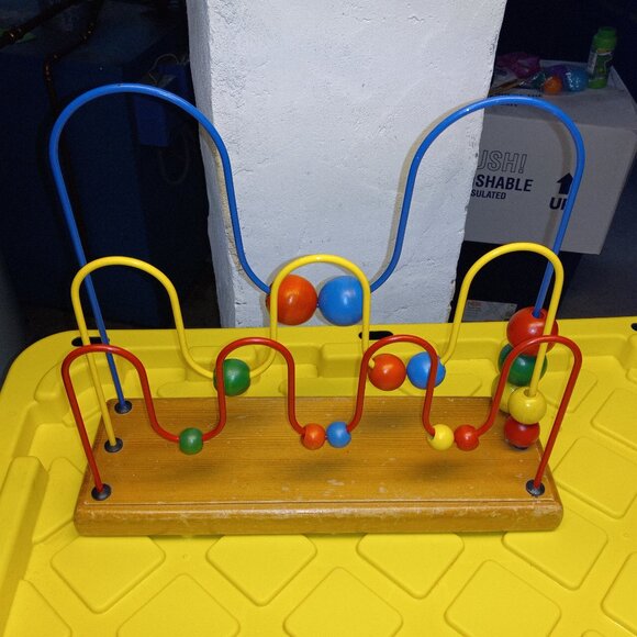 Vintage Educo Wood Bead Maze Educational Toy - Picture 1 of 10